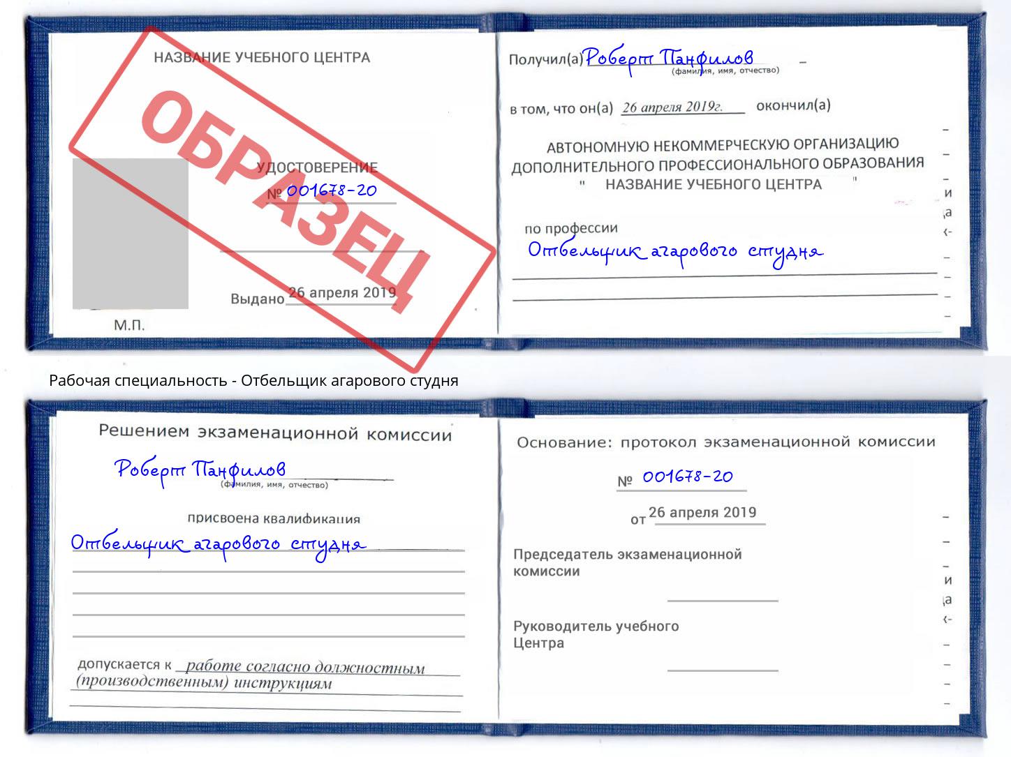 Отбельщик агарового студня Коркино